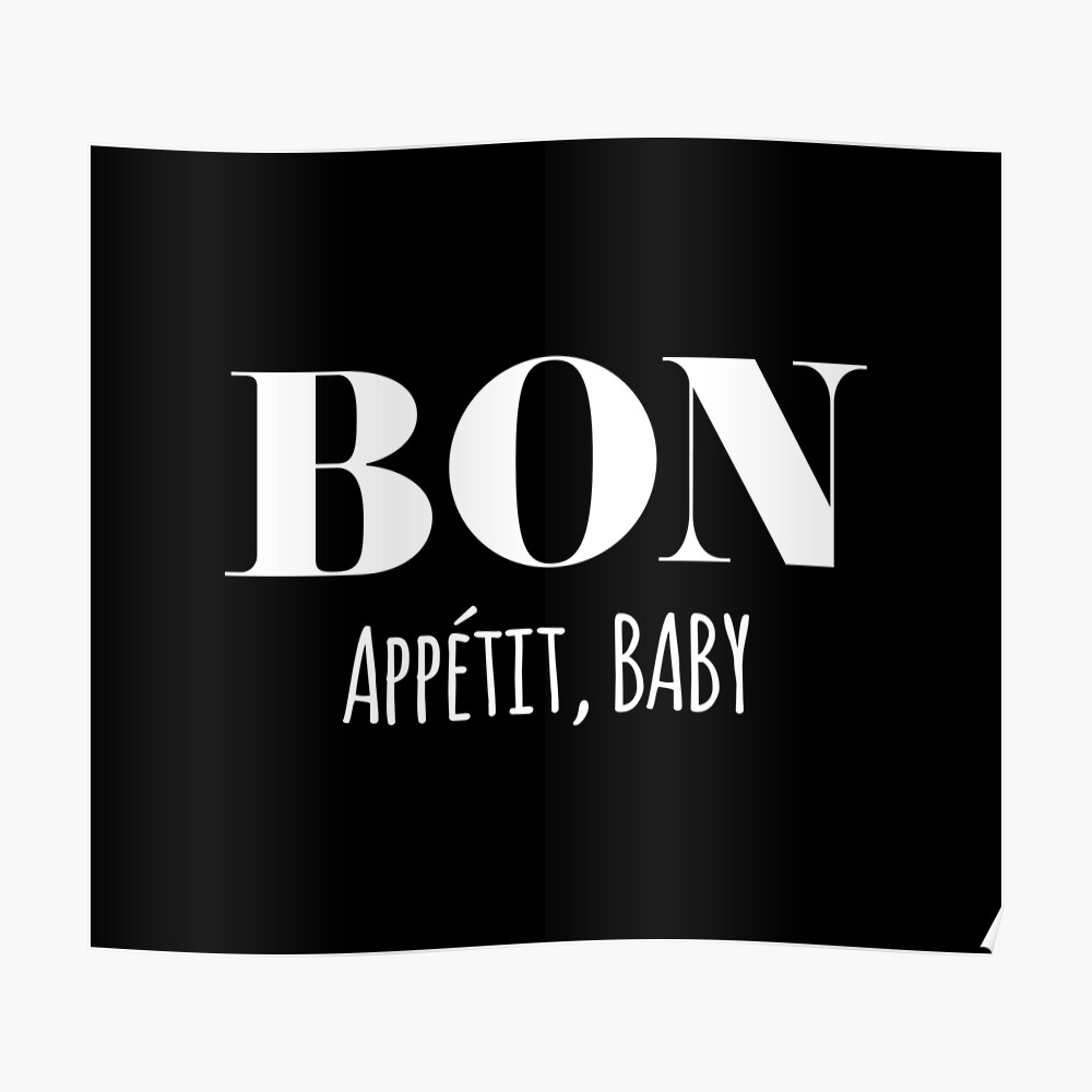 Bon Appetit Baby White Greeting Card By Designclaw Redbubble