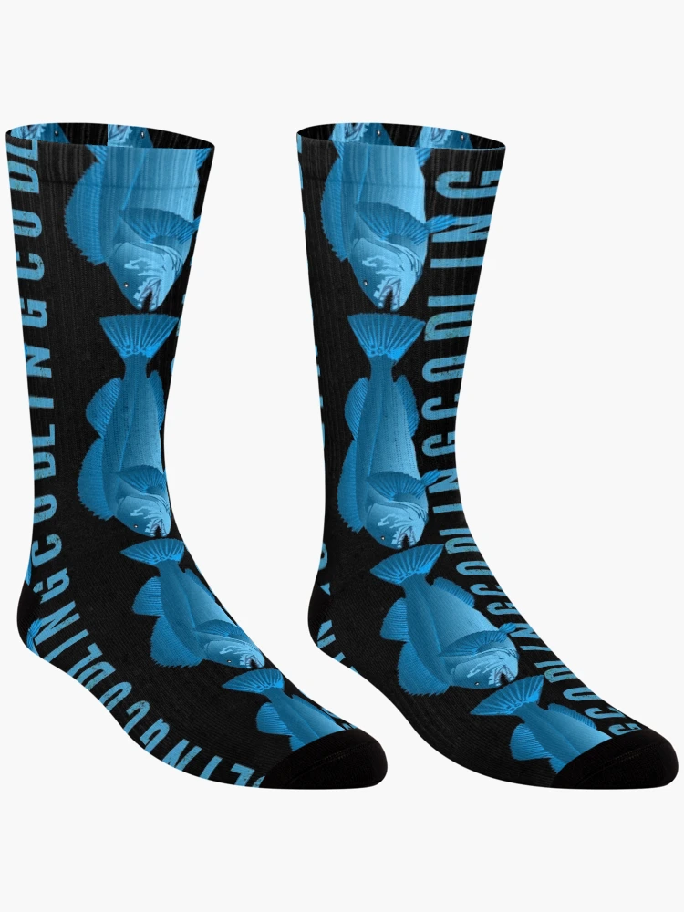 Thumbnail 3 of 5, Socks, Blue Lingcod designed and sold by WorldEngine.