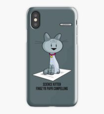 Science Kitteh is reviewing your latest paper iPhone Case