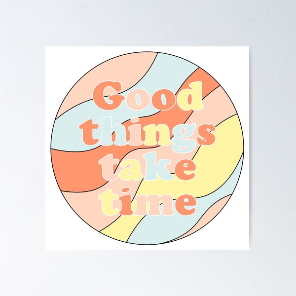 Wall Art Print, Retro Good Vibes, happy poster, retro poster