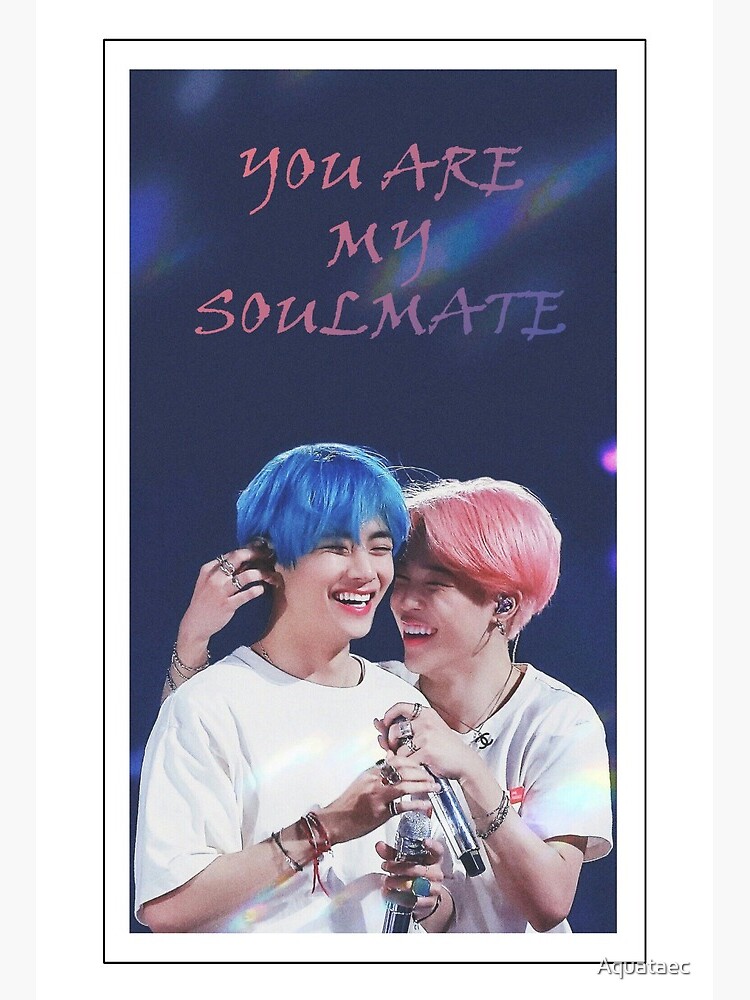 Vmin You Are My Soulmate Art Board Print By Aquataec Redbubble