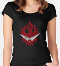 Camiseta entallada de cuello redondo Tipografía Gurren Lagann