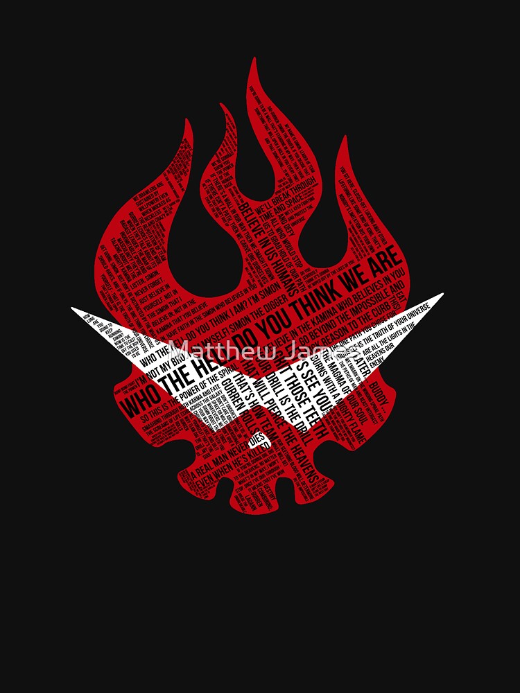Gurren Lagann typography by Carlosthellama