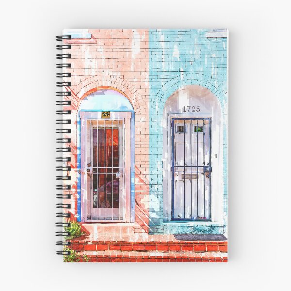 Artikelvorschau, Twin Townhouse Türen Vintage In Washington entworfen und verkauft von ColortrixArt.