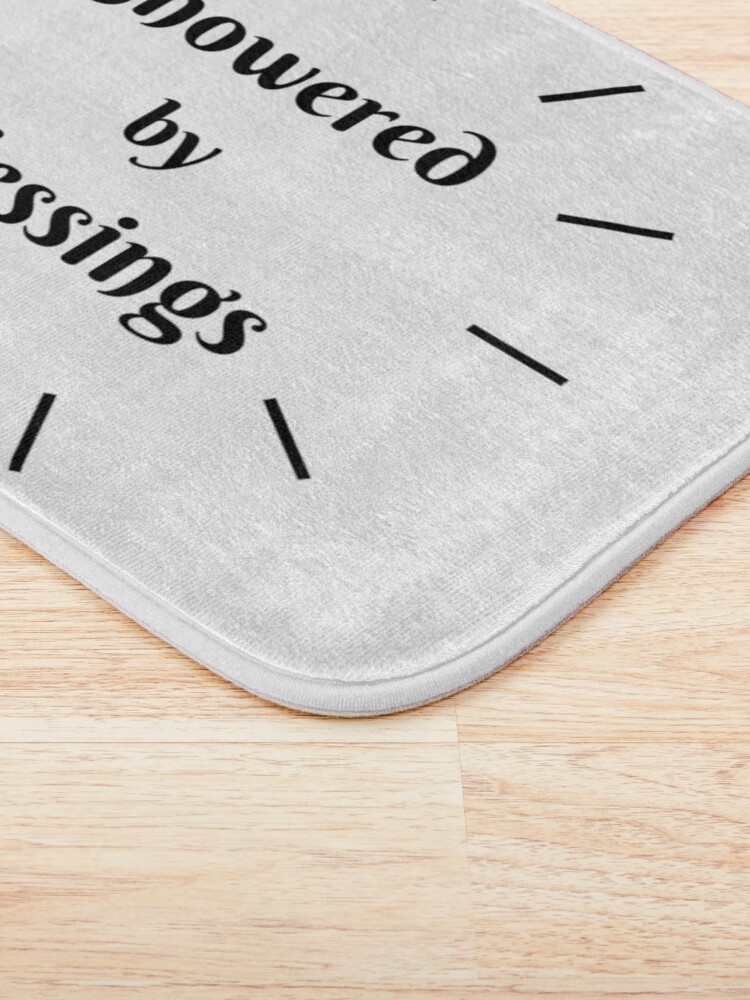 Alternate view of SHOWERED BY BLESSINGS Bath Mat