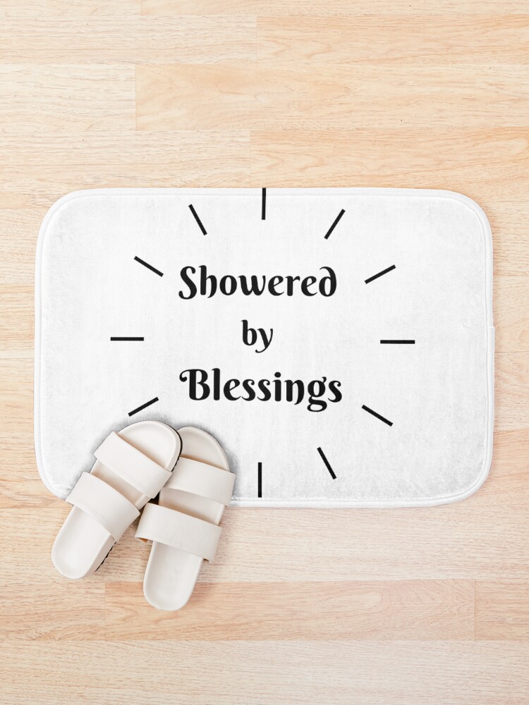 Alternate view of SHOWERED BY BLESSINGS Bath Mat