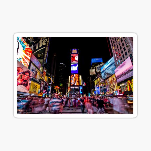 Times Square at Night Sticker