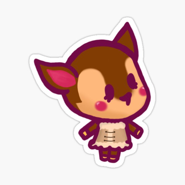 Fauna Animal Crossing Chibi Sticker