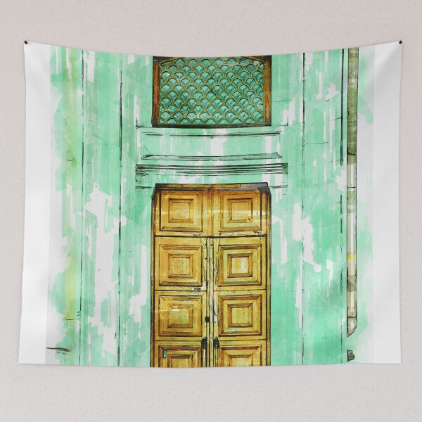 Item preview, Awesome Vintage Door Alamaty Kazakhstan. designed and sold by ColortrixArt.
