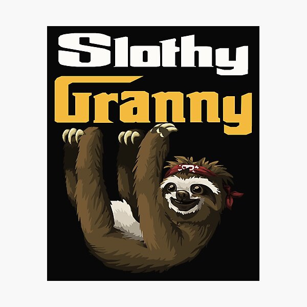Item preview, Copy of Copy of  Funny Slothy Granny designed and sold by dara4uall.