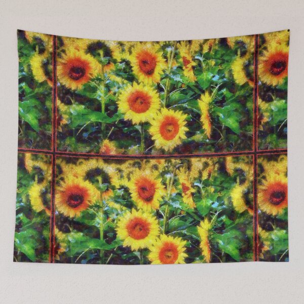 Item preview, Sunflowers Parade in a Field - Girasole  designed and sold by JanineRileyArt.