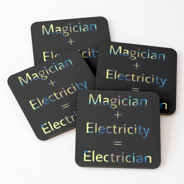 Item preview, Magician + Electricity = Electrician  designed and sold by VENOM-11.