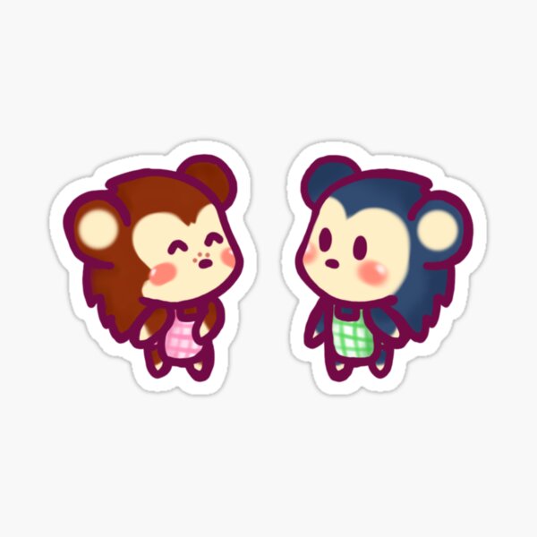 Sable and Mabel Animal Crossing Chibi Sticker