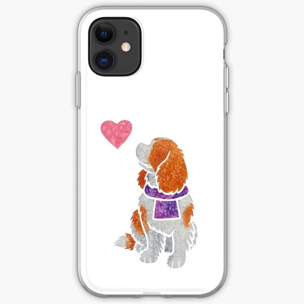Watercolour Cavalier King Charles Spaniel iPhone Soft Case