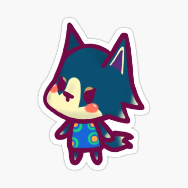 Wolfgang Animal Crossing Chibi Sticker