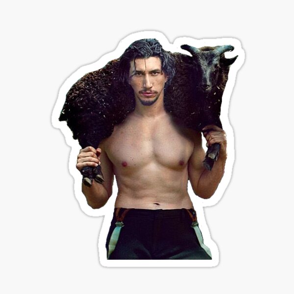 Adam Fahrer mit einer Ziege Sticker
