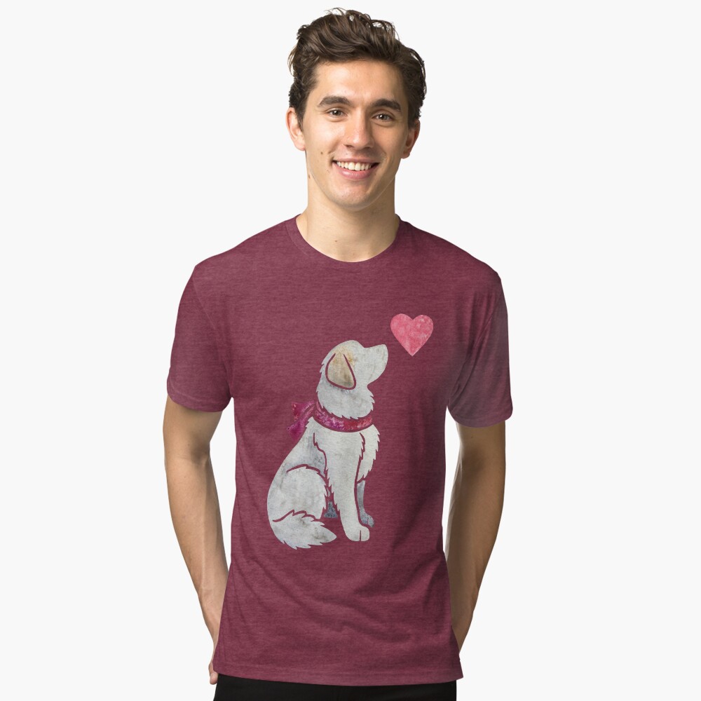 Item preview, Tri-blend T-Shirt designed and sold by animalartbyjess.