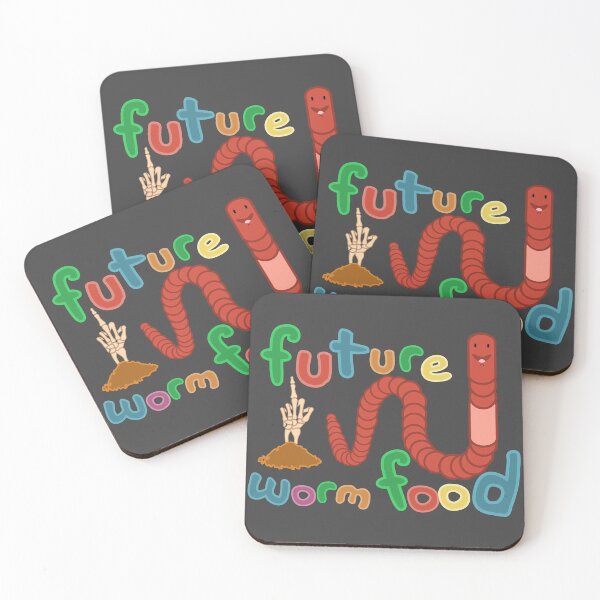 Item preview, Future Worm Food (Funny Gothic Worm Design) designed and sold by Bug & Brush.