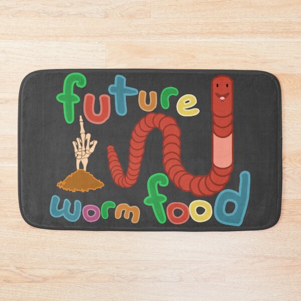 Item preview, Future Worm Food (Funny Gothic Worm Design) designed and sold by Bug & Brush.