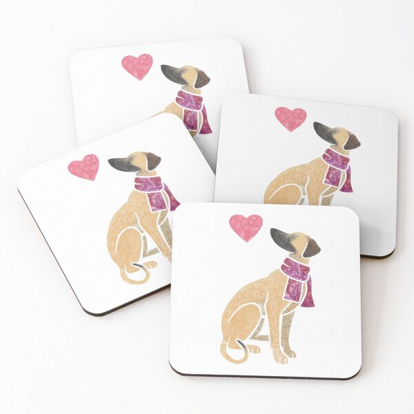 Item preview, Watercolour Sloughi dog designed and sold by animalartbyjess.