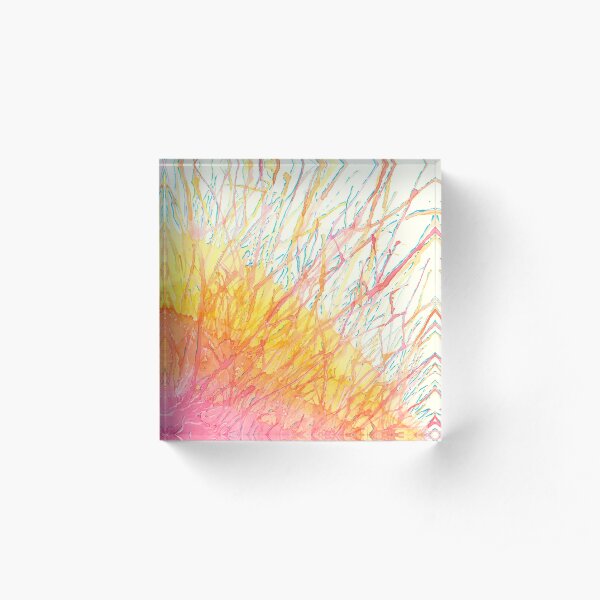 Sun Fire, Forest Fire Acrylic Block