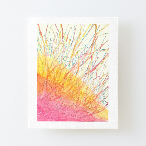 Sun Fire, Forest Fire Canvas Mounted Print