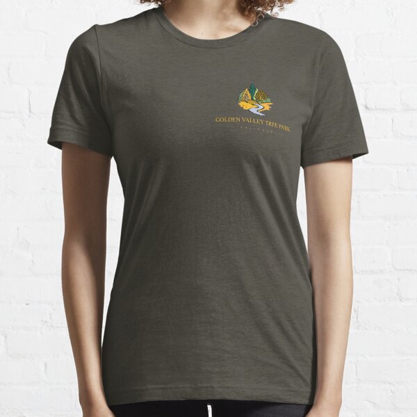 Golden Valley Tree Park - T Shirt - Small Logo - Yellow Text Essential T-Shirt