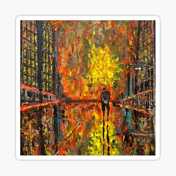 "Point of No Return" | Original Artwork by Nicholas Brendon Sticker