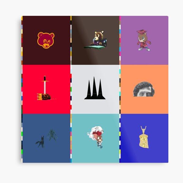 Kanye West Graduation Music Album Art HD Print On Metal!! Unique Decor  16”x16”