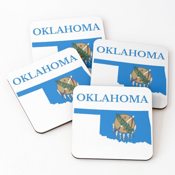 Item preview, Oklahoma map flag designed and sold by marosharaf.