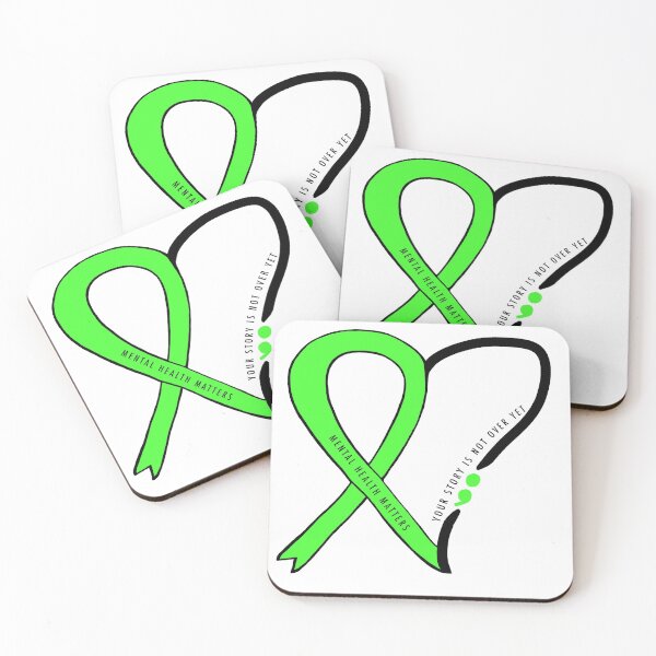 Item preview, Mental Health Awareness Ribbon and Semi-Colon  designed and sold by Hailey Bianco.