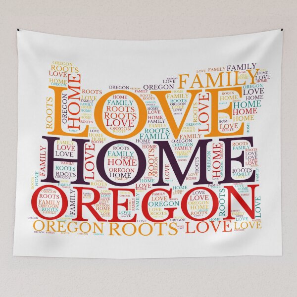 Item preview, Oregon Home, Love, Roots and Family Map designed and sold by marosharaf.