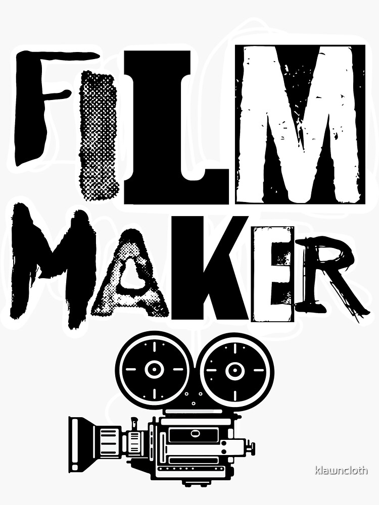 “Filmmaker” Sticker for Sale by klawncloth | Redbubble