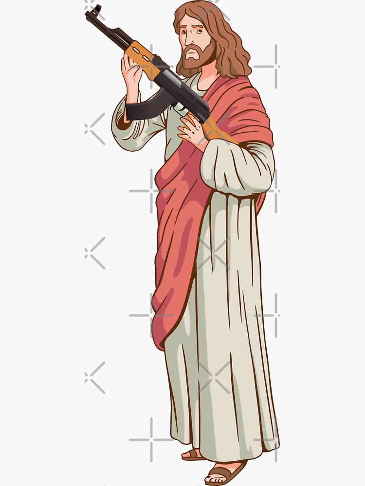 Supreme 2025 jesus sticker