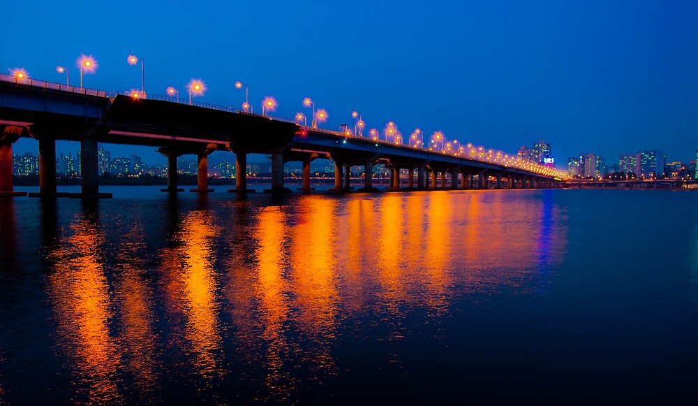 "Mapo Bridge, Seoul, Korea" by Dean Bailey | Redbubble