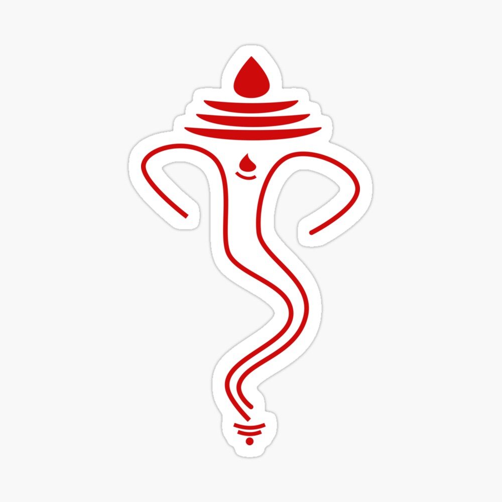 Auspicious - Ganesh Outline #1 - For Luck, Peace and Prosperity ...