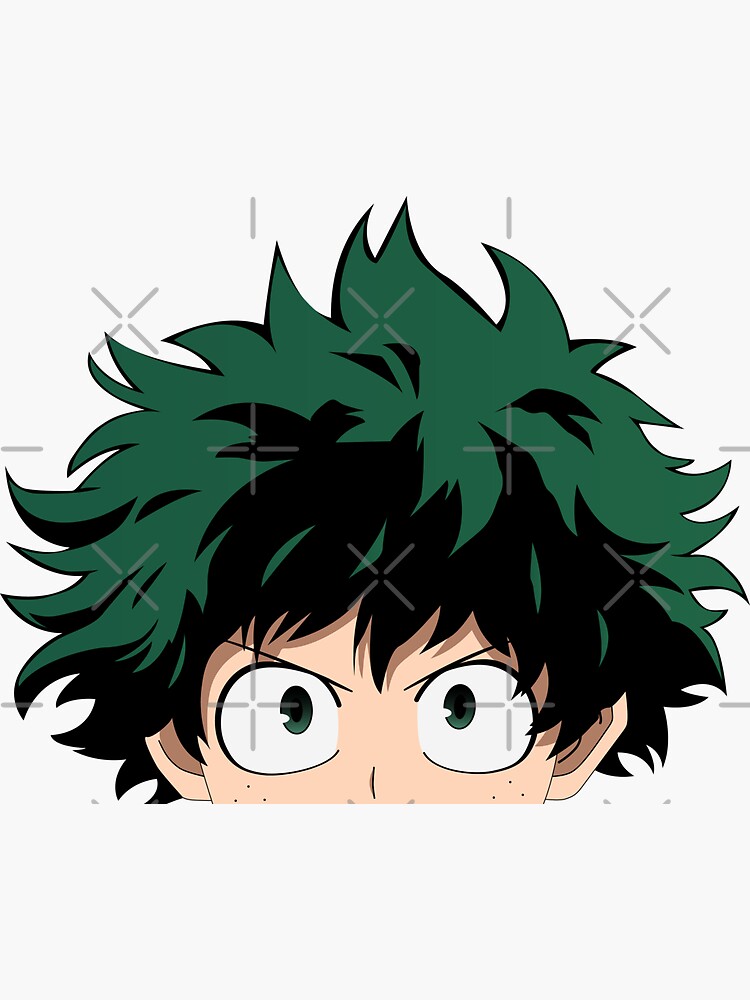 Izuku Midoriya Peeker | Deku | My Hero Academia by raven-cw
