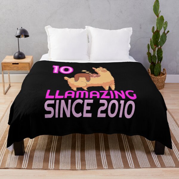 Item preview, Llamazing Since 2010 - 10th Birthday Sloth Riding Llama product designed and sold by RedmonsDesigns.