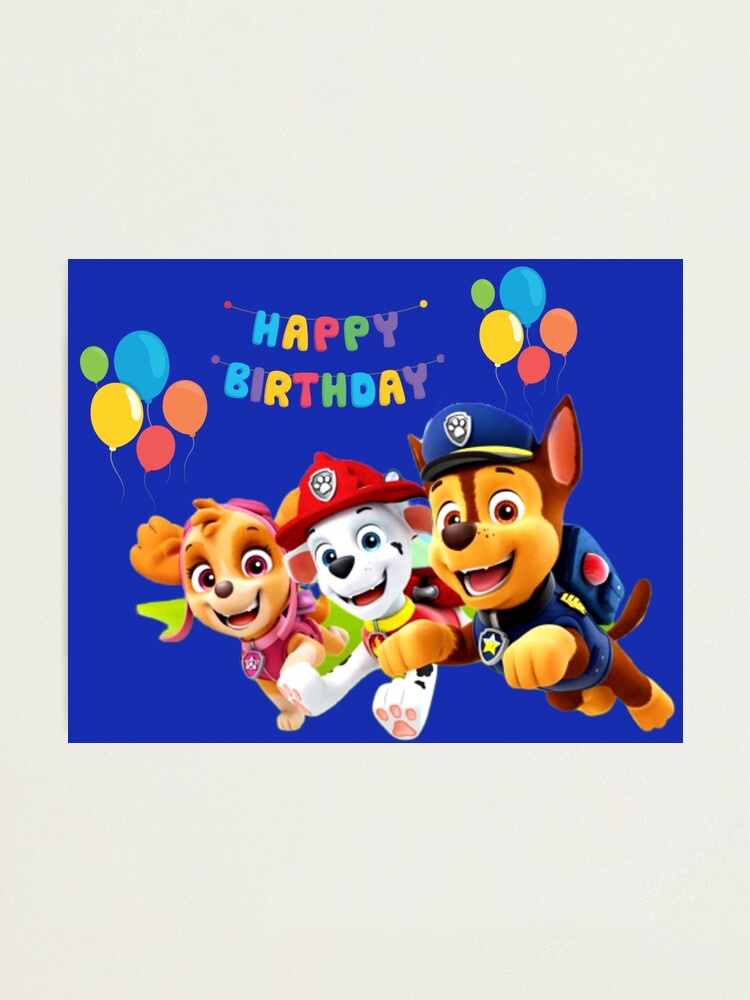 Paw Patrol Photographic Print By Stefaniaalina Redbubble