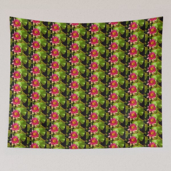 Item preview, Waterlily Impression in Fuchsia and Pink designed and sold by Georgia Mizuleva.