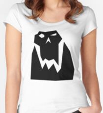 Orc head (Black) Fitted Scoop T-Shirt