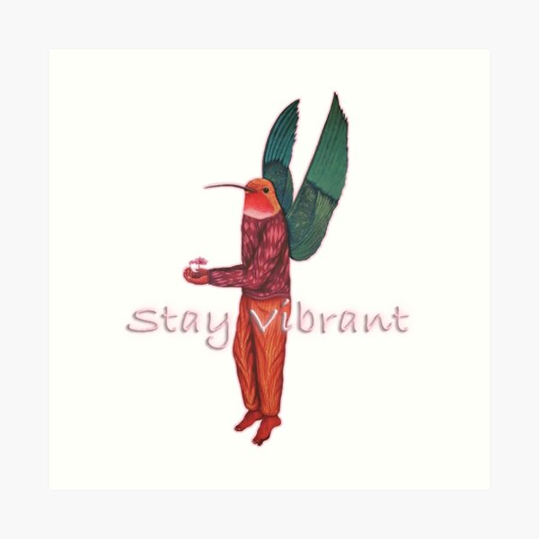 stay vibrant (pink) Art Print