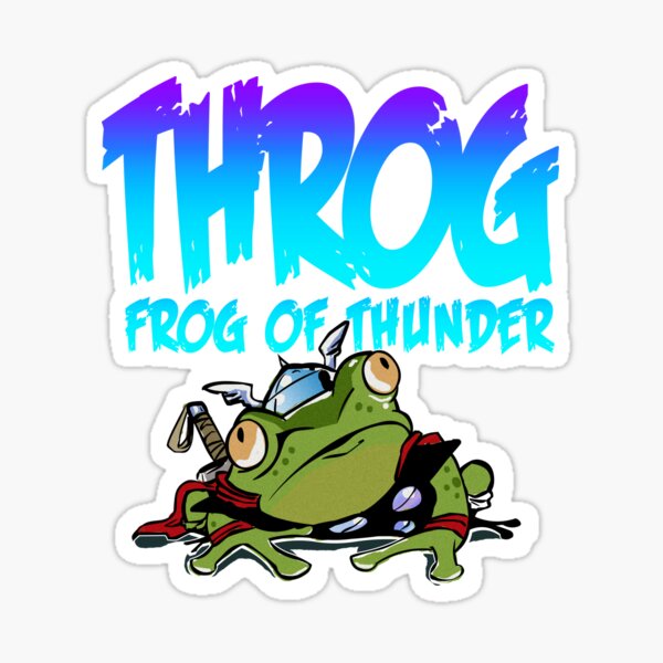 Throg: Frog of Thunder Sticker