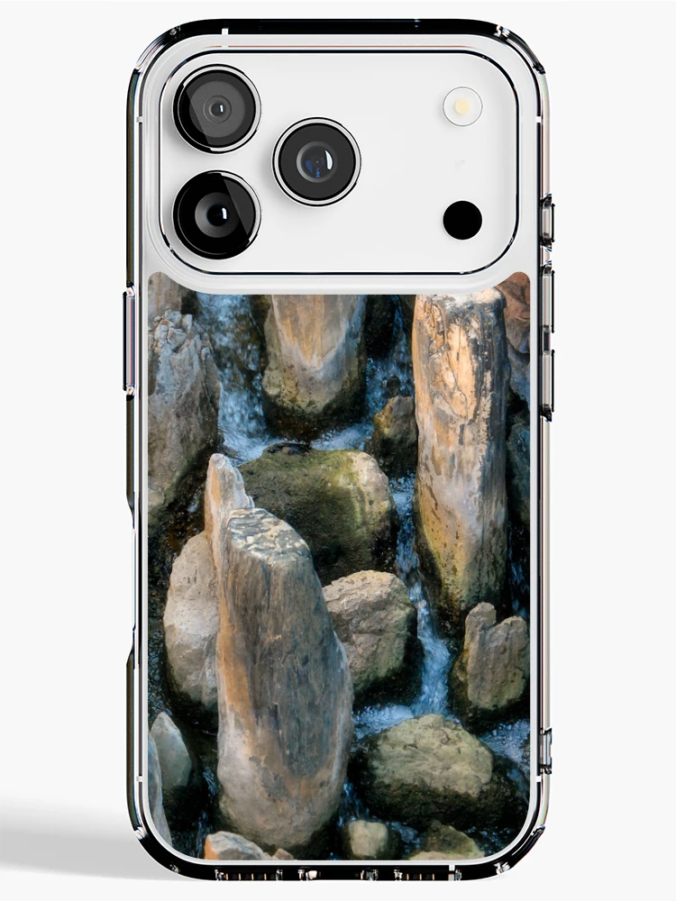 Thumbnail 1 of 5, iPhone Case, Water Rocks designed and sold by lorib.