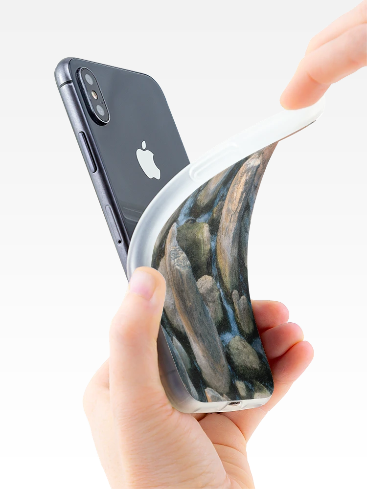 Thumbnail 4 of 5, iPhone Case, Water Rocks designed and sold by lorib.