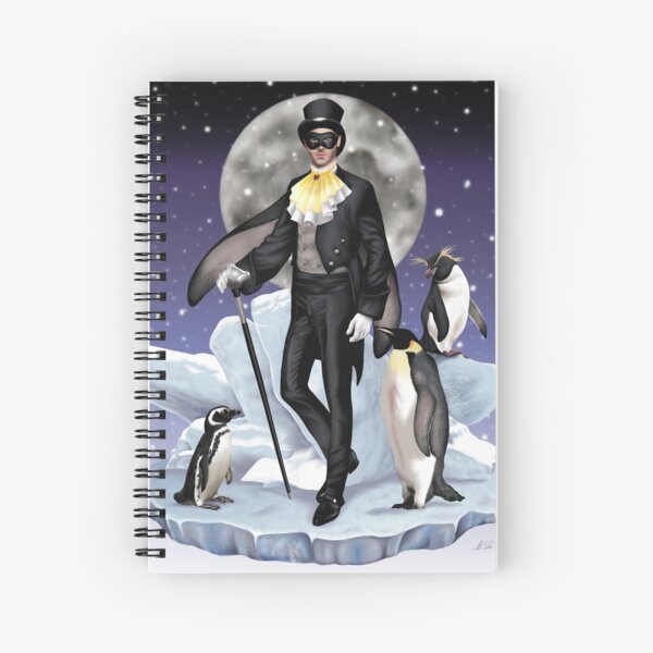 Penguin Suit Magical Magician Antarctic Fairy Man Spiral Notebook