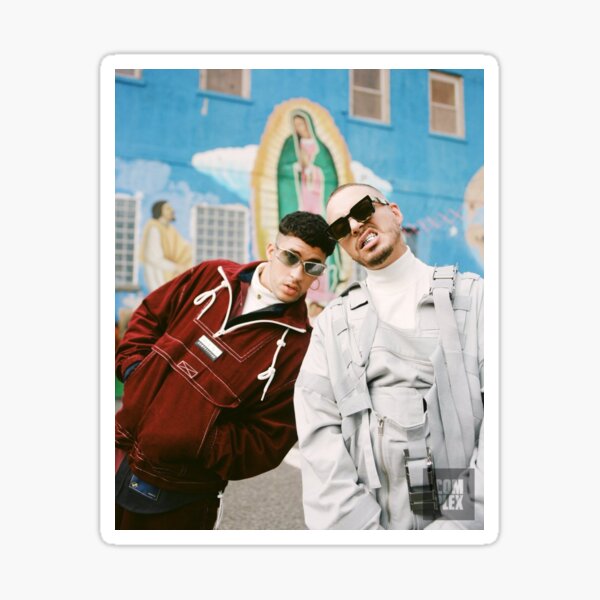 Bad Bunny y J Balvin Pegatina