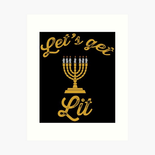 Item preview, Let's get lit for Hanukkah  designed and sold by Christopher Taylor.