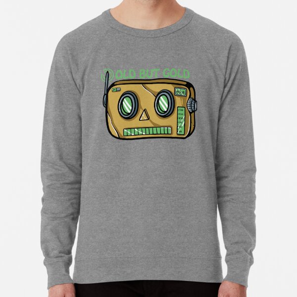 Vintage Robot Radio Designs for Seniors with Humor Lightweight Sweatshirt