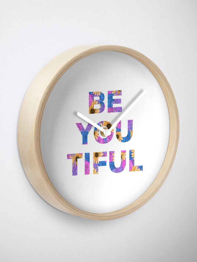 Alternate view of Be You and Be You Tiful Clock